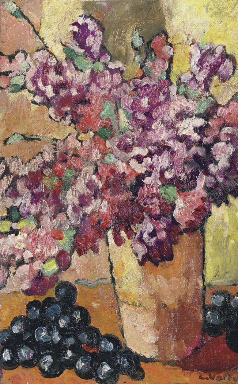 编号：77408010270058044442【酷图网】源文件下载-静物花朵植物油画