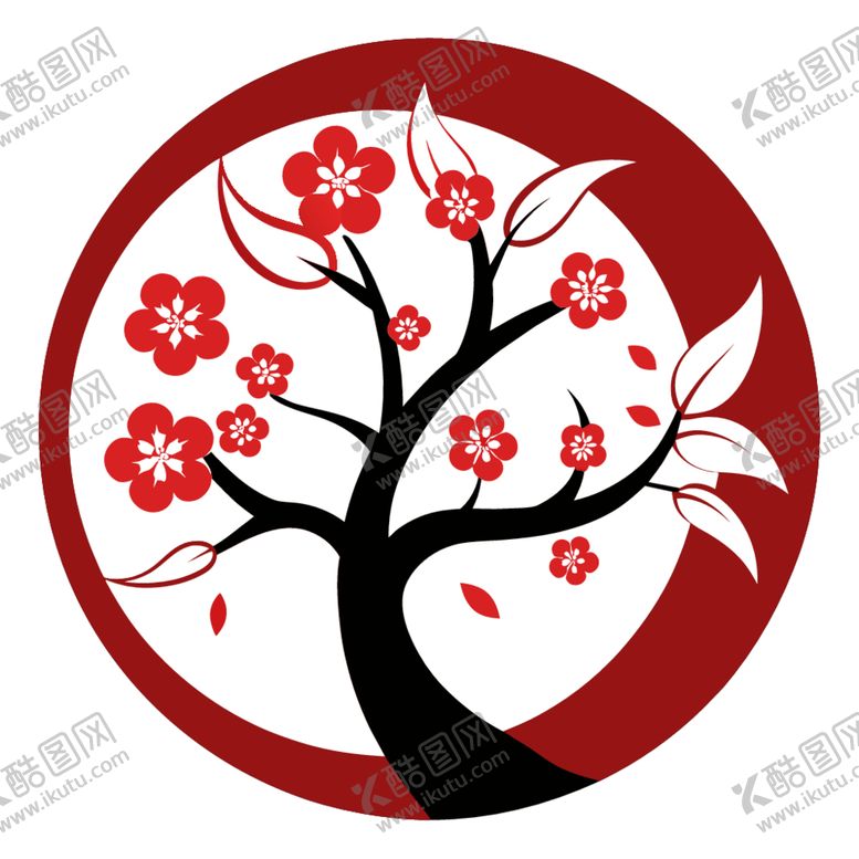 编号：44774102261114372051【酷图网】源文件下载-梅花logo
