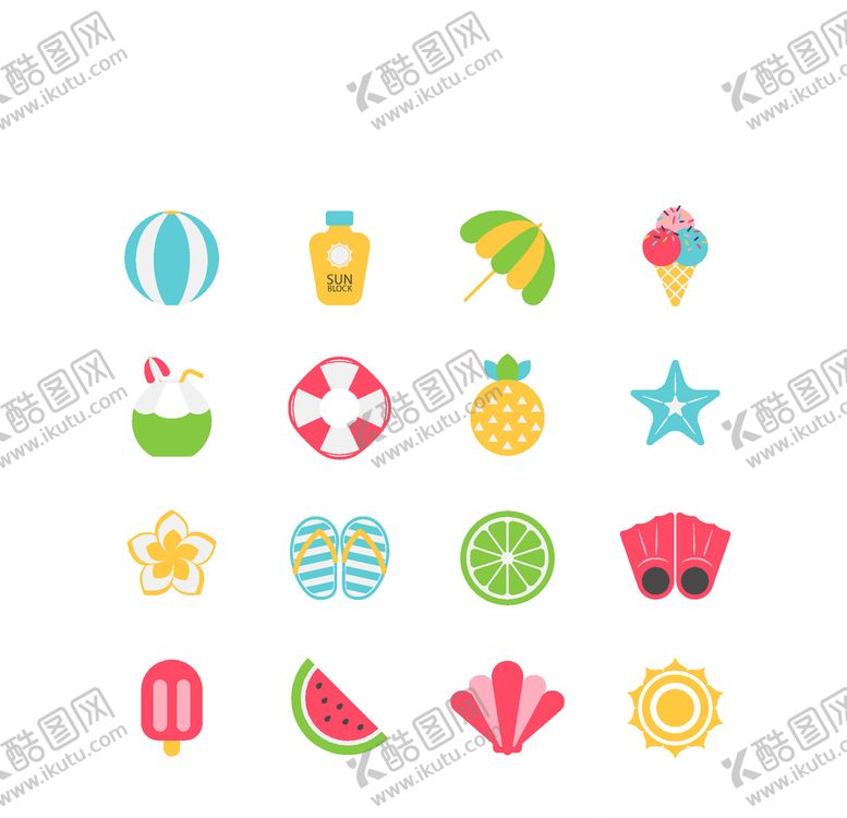编号：99739205110533182445【酷图网】源文件下载-夏日元素