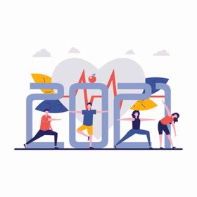 卡通人物商业插画情侣UI