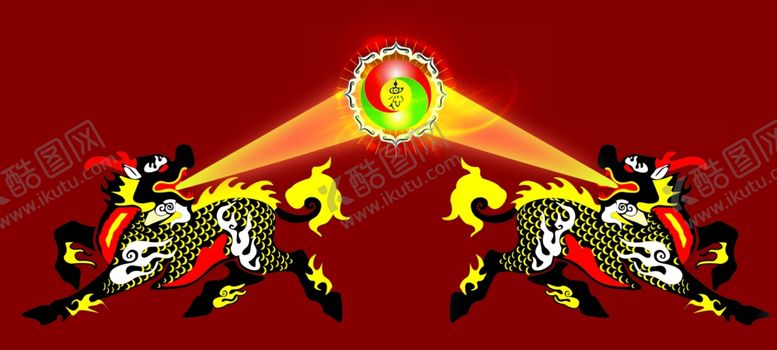 编号：15961007040003093392【酷图网】源文件下载-麒麟吐璇玑