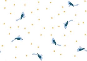 板绘小鸟 数码印花素材 分层