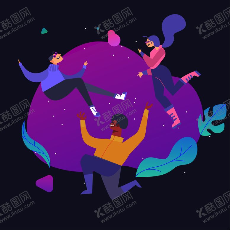 编号：86252601182314247282【酷图网】源文件下载-失重的人