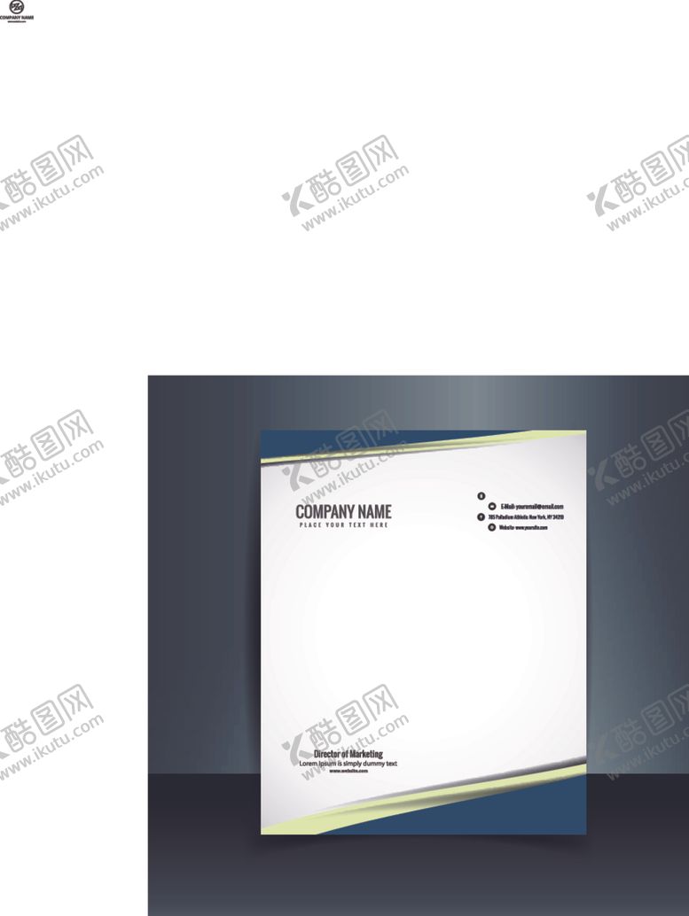 编号：46687004010044328664【酷图网】源文件下载-制度牌商务信纸宣传单
