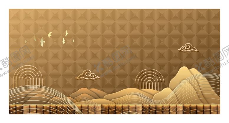编号：32444804180143429068【酷图网】源文件下载-中式海报