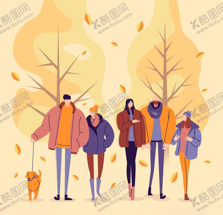 编号：32559310081551582149【酷图网】源文件下载-穿秋装的人