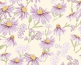 小雏菊花碎花手绘花