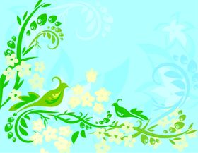 背景花纹卡通卡通素材