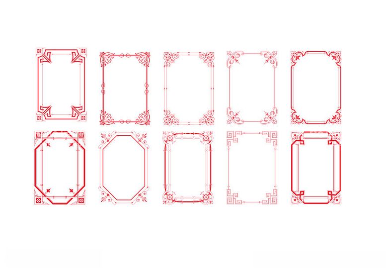 编号：32905612230231521618【酷图网】源文件下载-中式边框