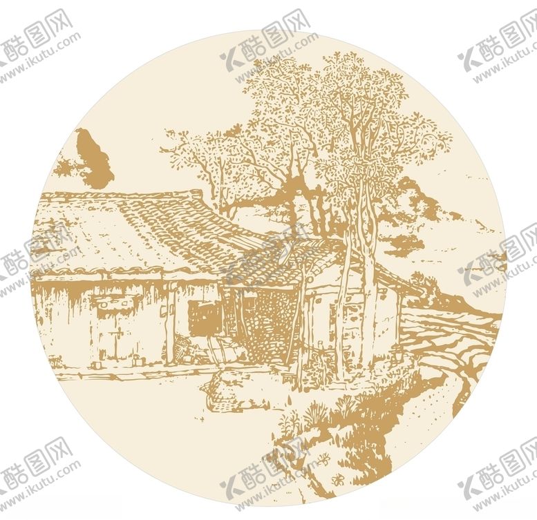 编号：55198009211043379451【酷图网】源文件下载-房屋白描线条矢量房屋房子