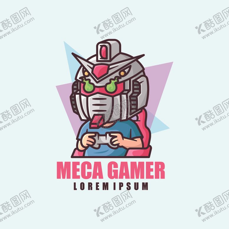 编号：41782005021059186093【酷图网】源文件下载-玩游戏的卡通形象标志