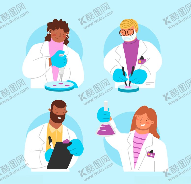 编号：15808807011734027802【酷图网】源文件下载-矢量科学实验器材