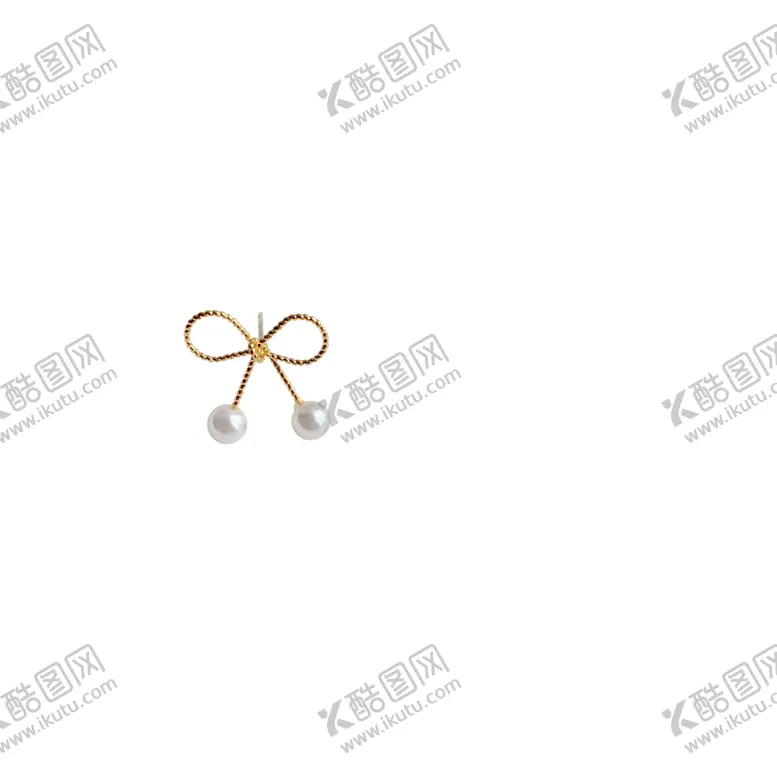 编号：68944006240637042076【酷图网】源文件下载-金绳珠子耳坠