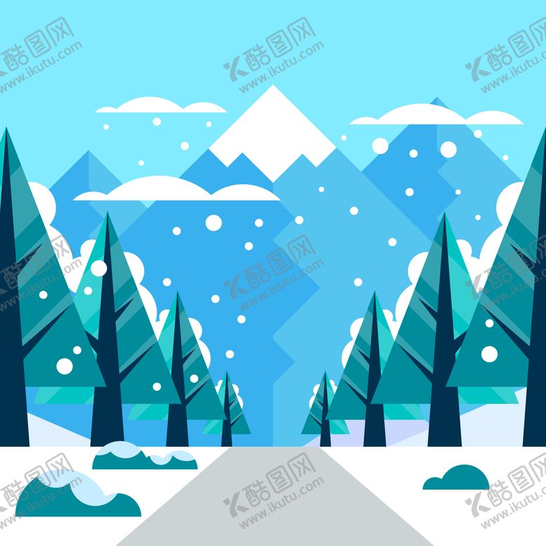 编号：20402210231416175044【酷图网】源文件下载-冬天背景 