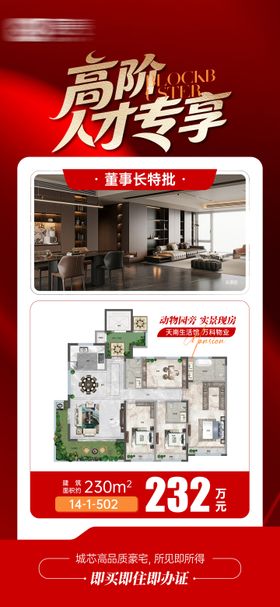 大字报特价房海报