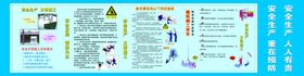 安全生产文明施工挂画触电