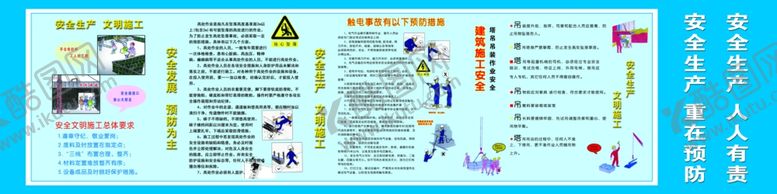 编号：14589107020212416647【酷图网】源文件下载-安全生产文明施工挂画触电