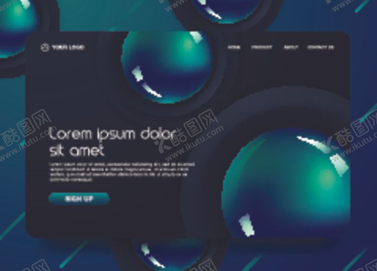编号：92552005091153435184【酷图网】源文件下载-创意抽象背景卡片