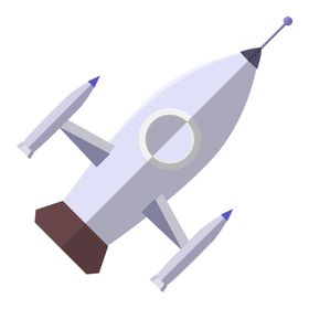 火箭太空旅行矢量卡通宇航员