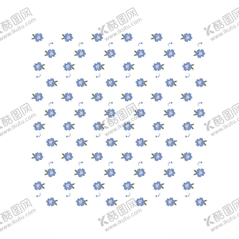 编号：43570901261242189530【酷图网】源文件下载-矢量蓝色小花朵