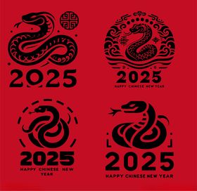 2025蛇年剪影