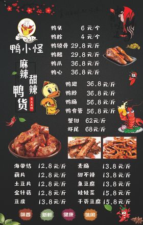 鸭货价目表