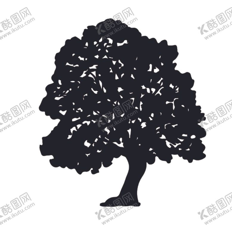 编号：34037310191513261988【酷图网】源文件下载-植物树木剪影