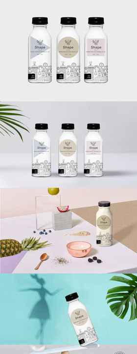 饮料瓶装包装设计场景样机