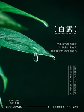 白露海报刷屏稿秋色样板房