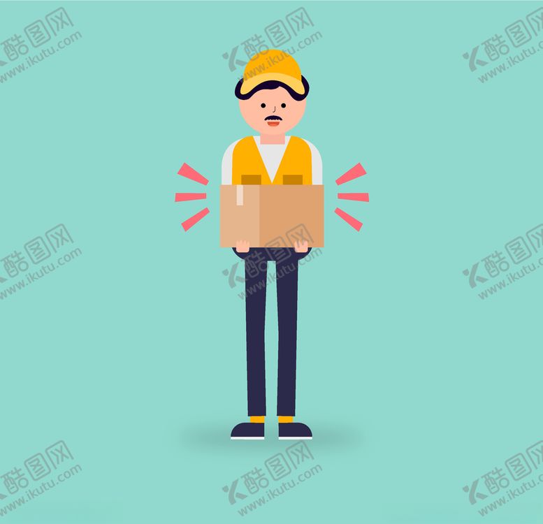 编号：50716807030044288852【酷图网】源文件下载-快递员