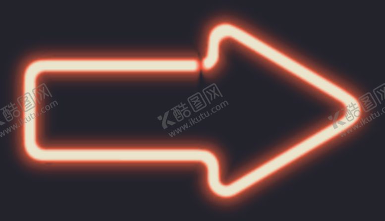 编号：13869010270333522637【酷图网】源文件下载-霓虹灯箭头