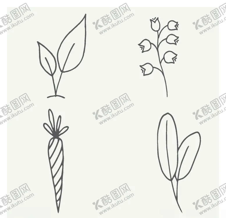 编号：10171209090707171551【酷图网】源文件下载-手绘植物