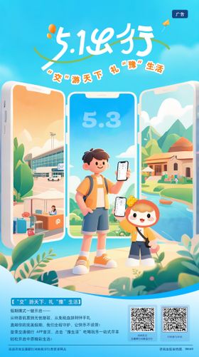 五一出行海报
