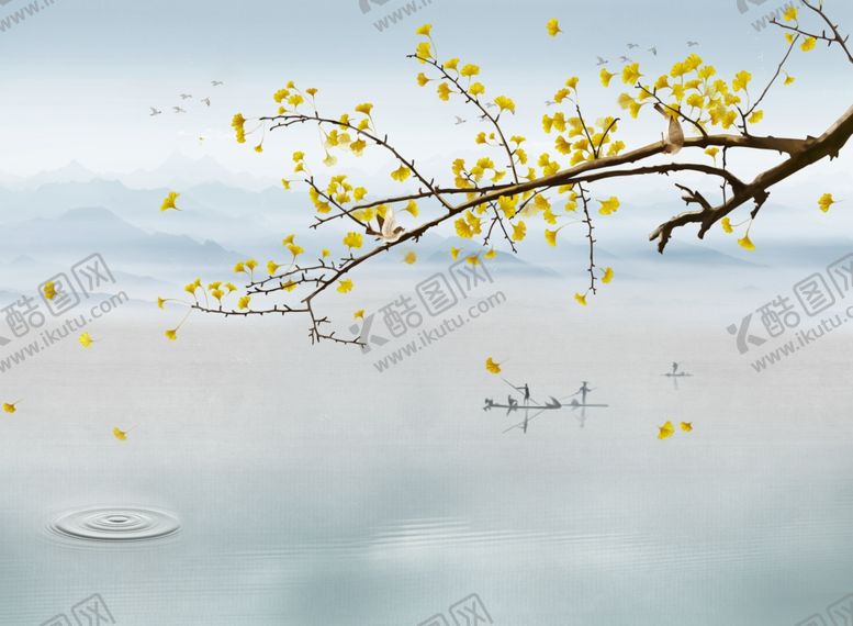 编号：58813006171002229860【酷图网】源文件下载-工笔花鸟背景墙装饰画