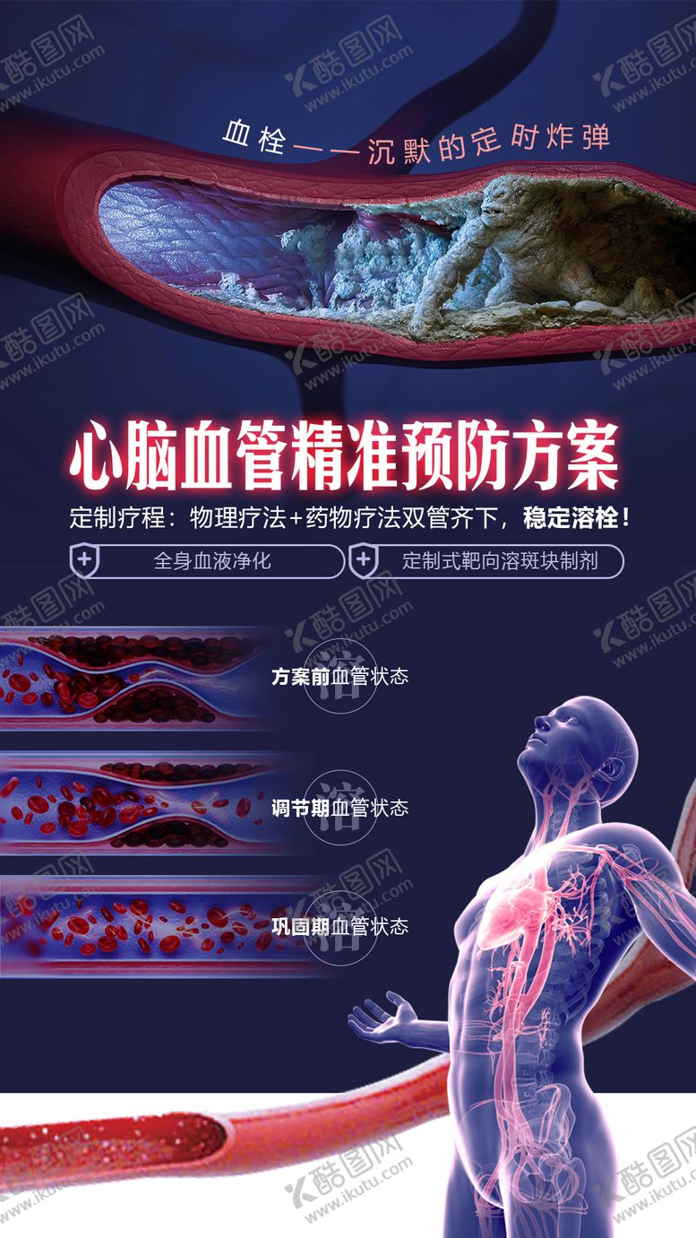 编号：26490312100006059256【酷图网】源文件下载-血液净化方案海报