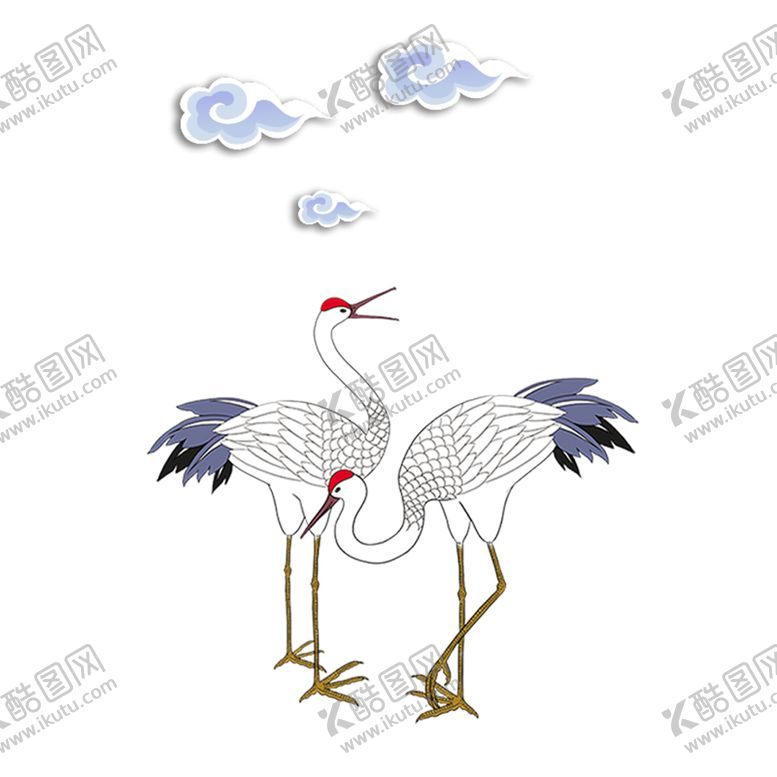 编号：39410305081222412279【酷图网】源文件下载-仙鹤元素