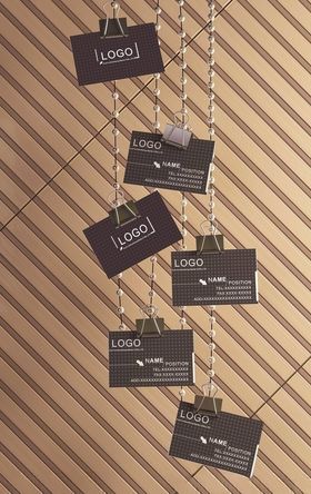 灰色格子沉稳高档名片