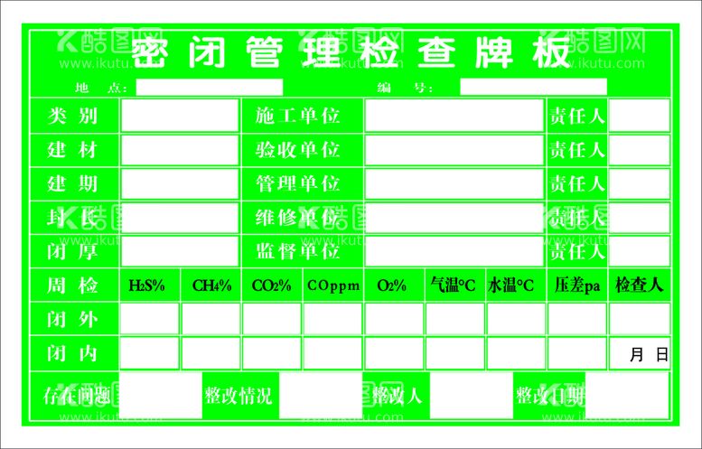 编号：21773611181634224086【酷图网】源文件下载-密闭管理  管理牌 责任牌 