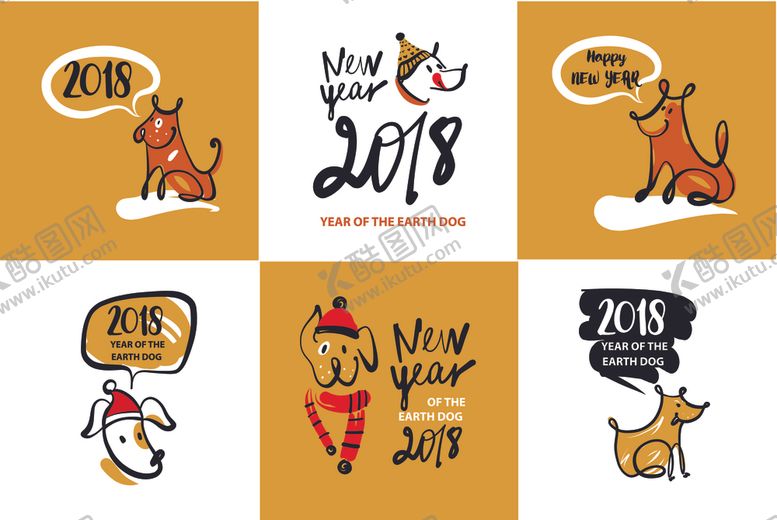 编号：59812711011652027370【酷图网】源文件下载-手绘卡通狗