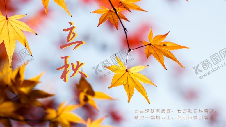 编号：65614110121617595439【酷图网】源文件下载-立秋海报立秋插画立秋宣传