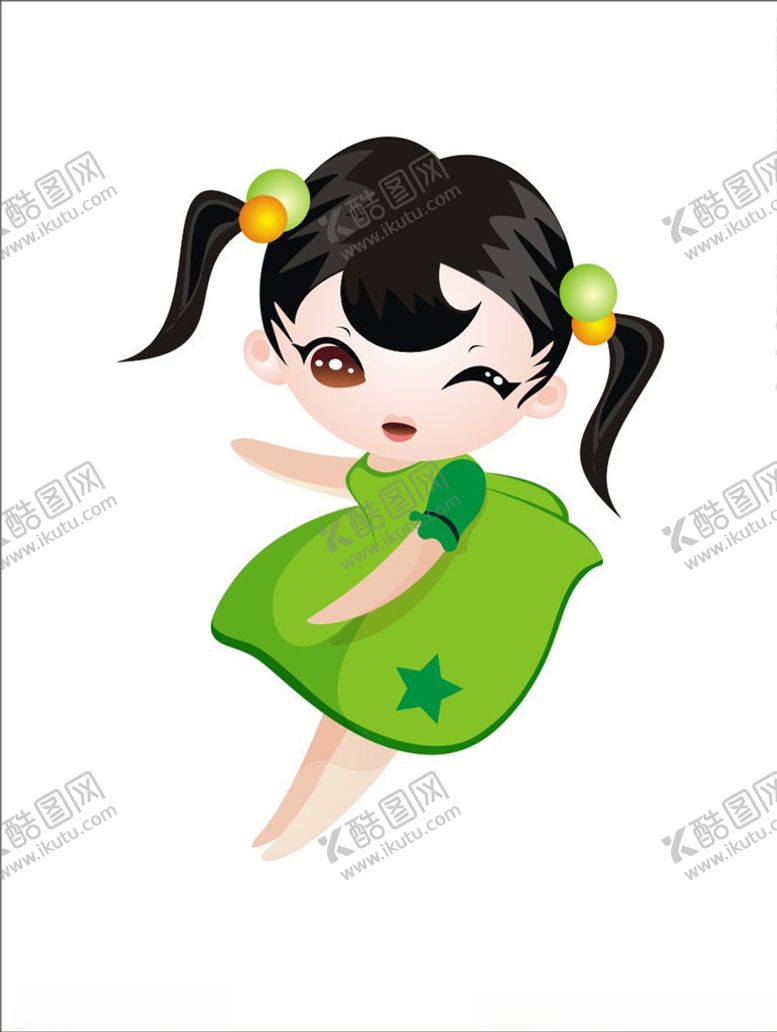 编号：85385707140027375721【酷图网】源文件下载-卡通小女孩