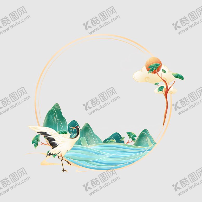 编号：31869009181902137038【酷图网】源文件下载-国潮边框图片