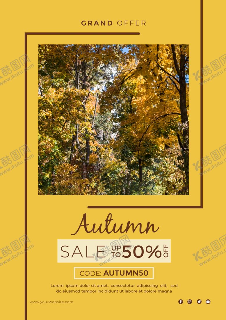 编号：72331309260029061024【酷图网】源文件下载-秋季海报