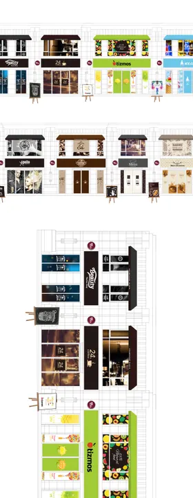 商铺包装门头玻璃贴