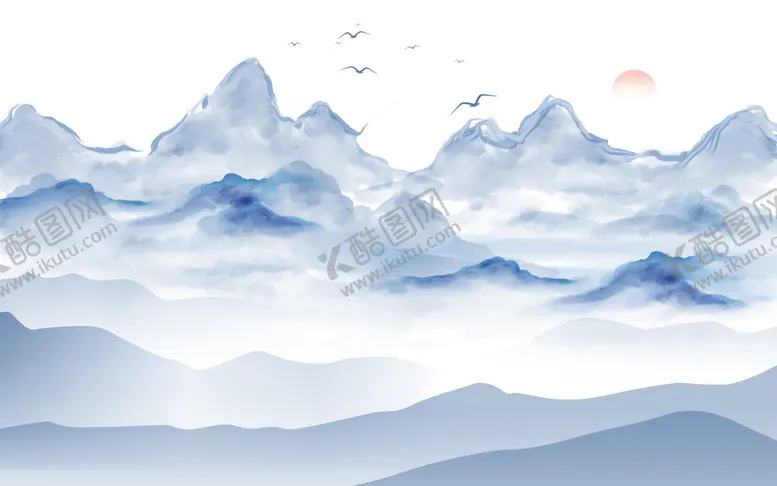 编号：68366810171831593821【酷图网】源文件下载-水墨山水画
