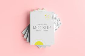 A4画册智能样机竖版画册样机