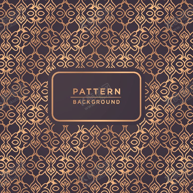 编号：74864809251918123651【酷图网】源文件下载-金色连续花纹