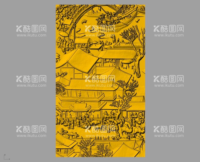 编号：51453412241142555846【酷图网】源文件下载-CAD浮雕装饰画立体模型   