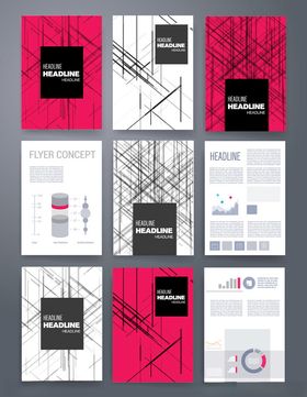 几何风格宣传册设计模板