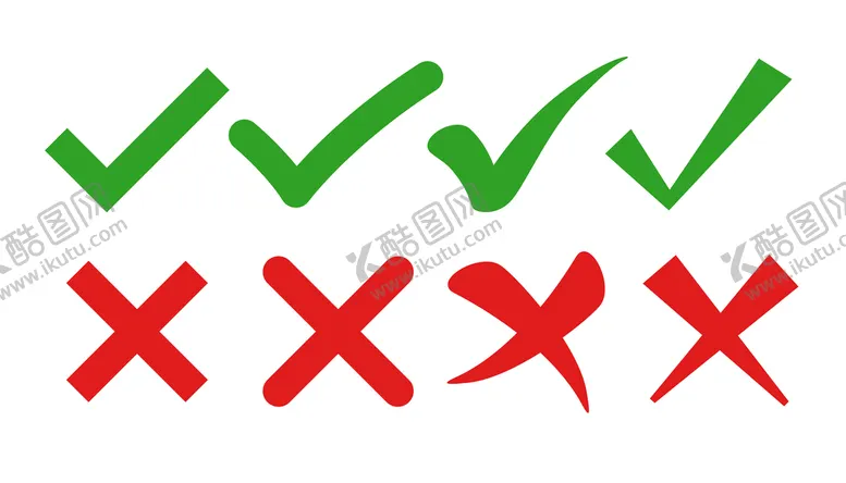 编号：94107509112355249146【酷图网】源文件下载-打钩错误符号正确对错